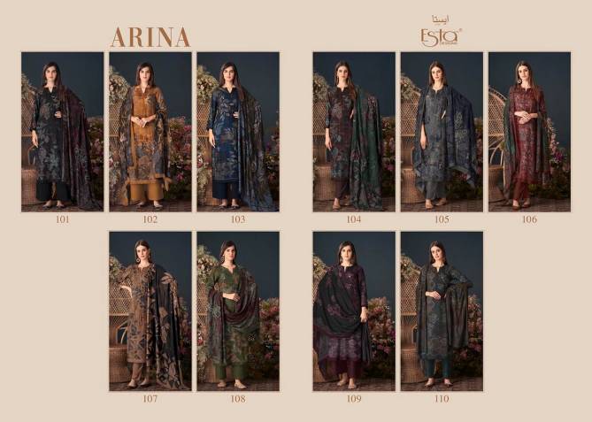 Arina By Esta Pashmina Printed Dress material Catalog